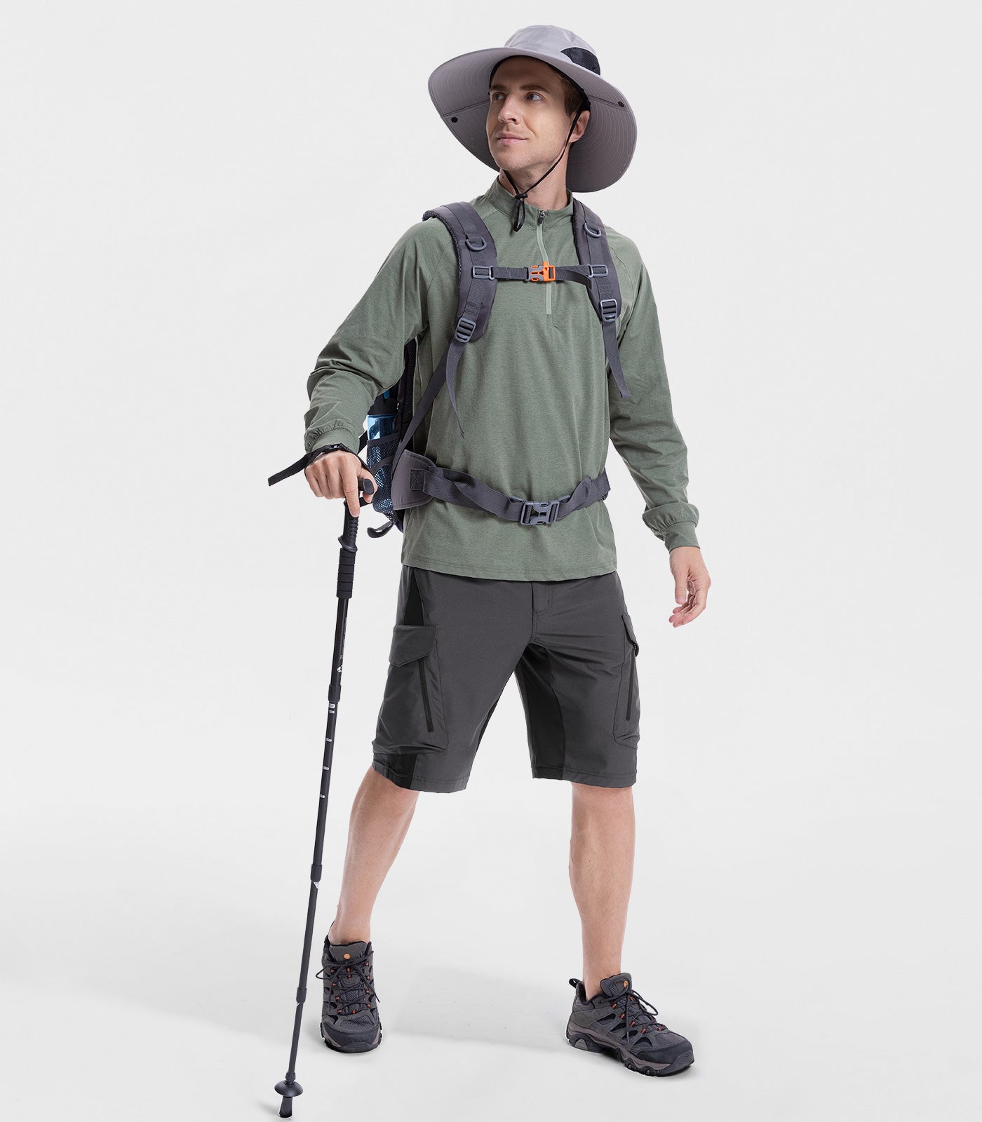 Men's Hiking Shorts Baggy Quick Dry - TrailPioneer M006