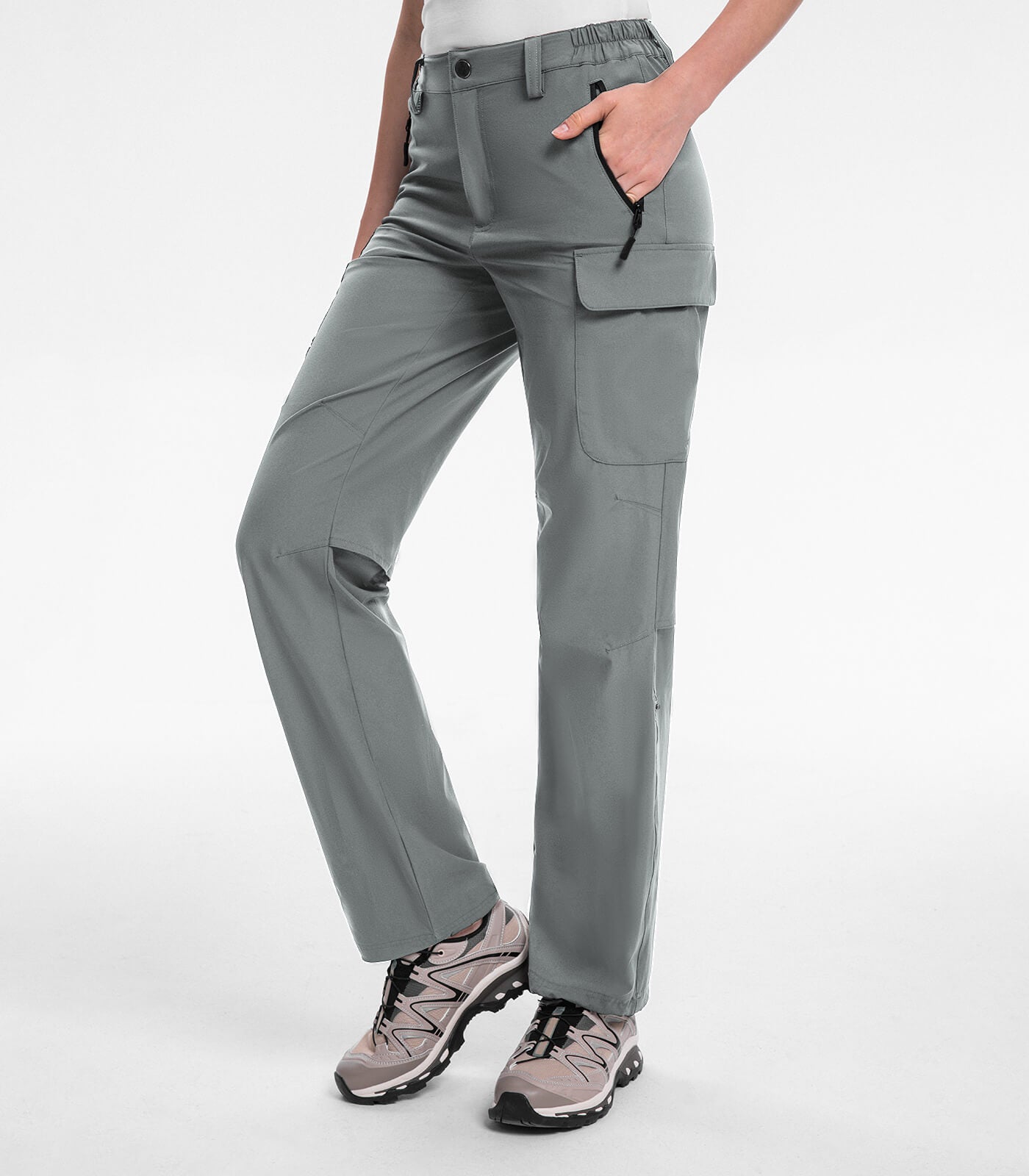 Women's Hiking Pants Cargo Quick-Dry Stretch Lightweight - HikerFlex W022