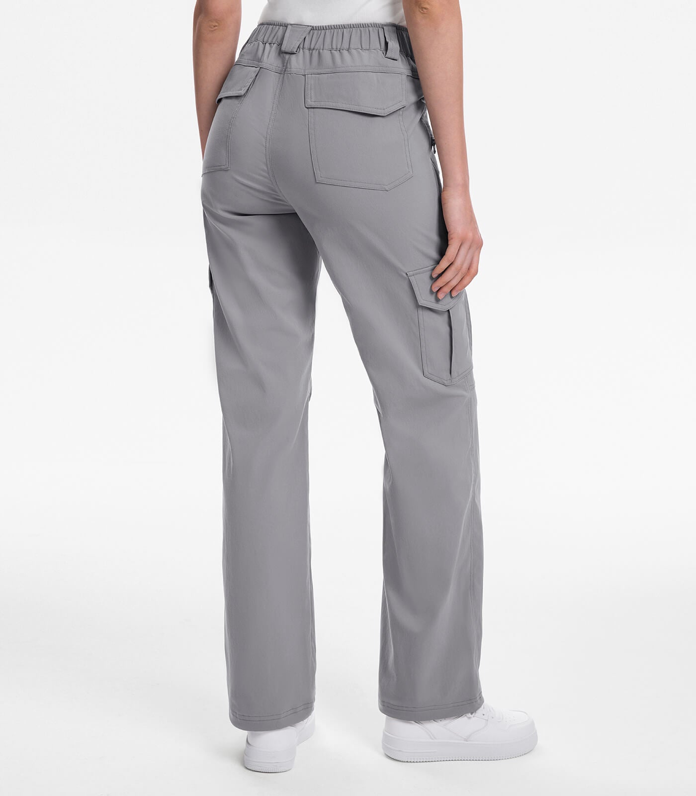Women's Cargo Hiking Pants / High-Waisted & Lightweight - HikerFlex W038