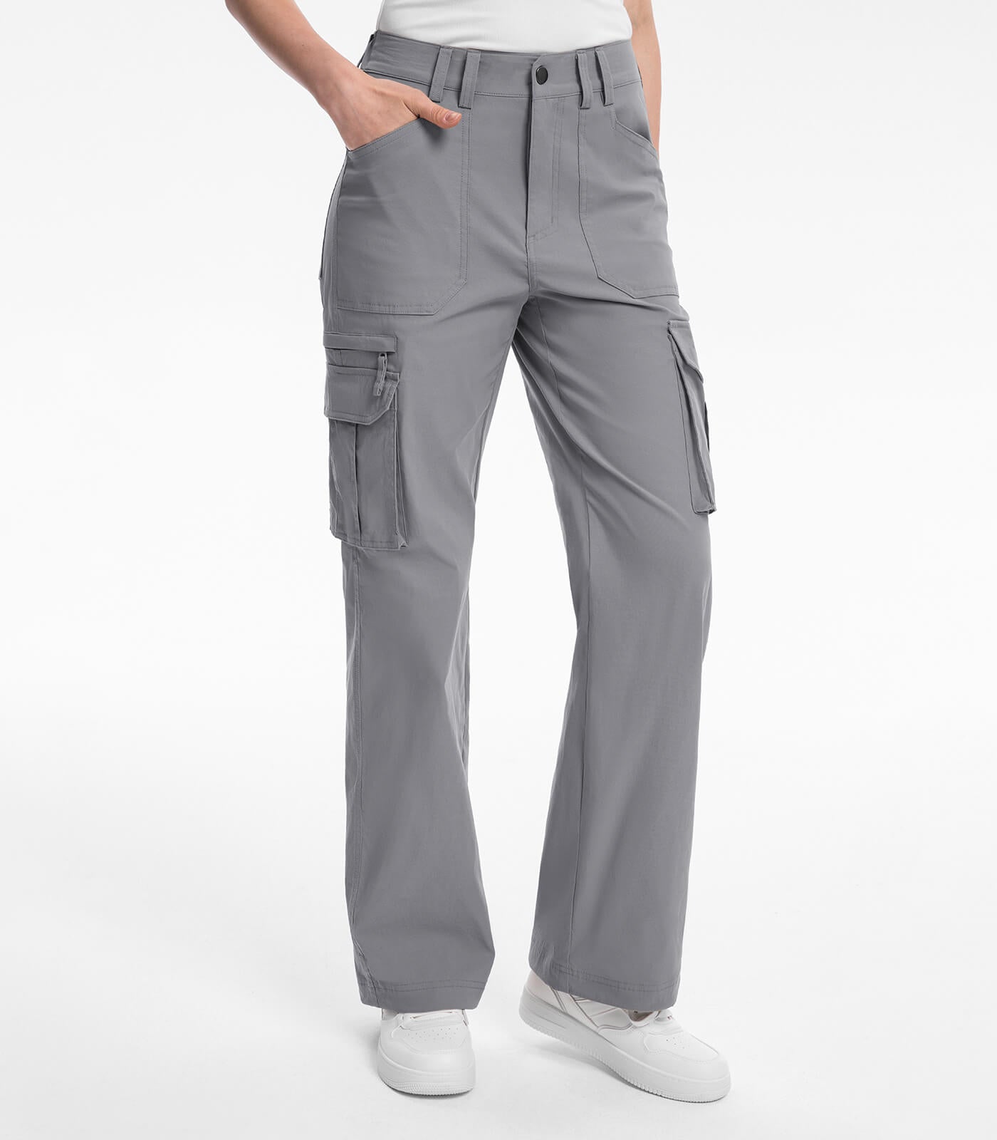 Women's Cargo Hiking Pants High Waisted - HikerFlex W037