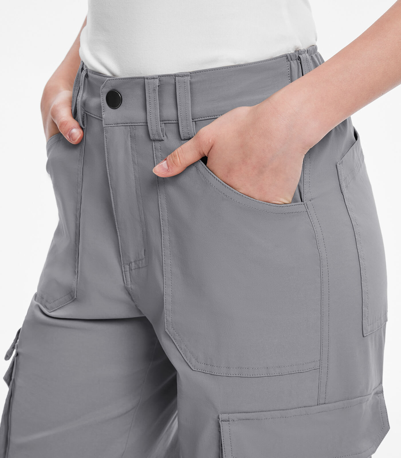 Women's Cargo Hiking Pants High Waisted - HikerFlex W037
