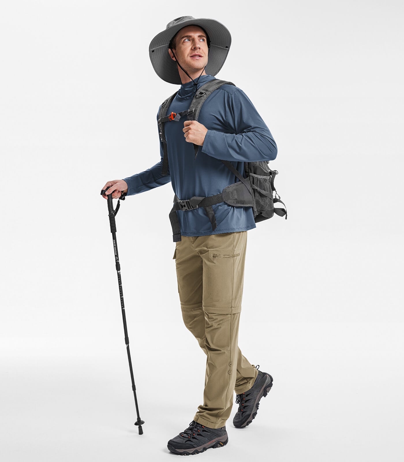 Men's Convertible Hiking Pants Quick Dry Cargo Pants - HikerFlex M015