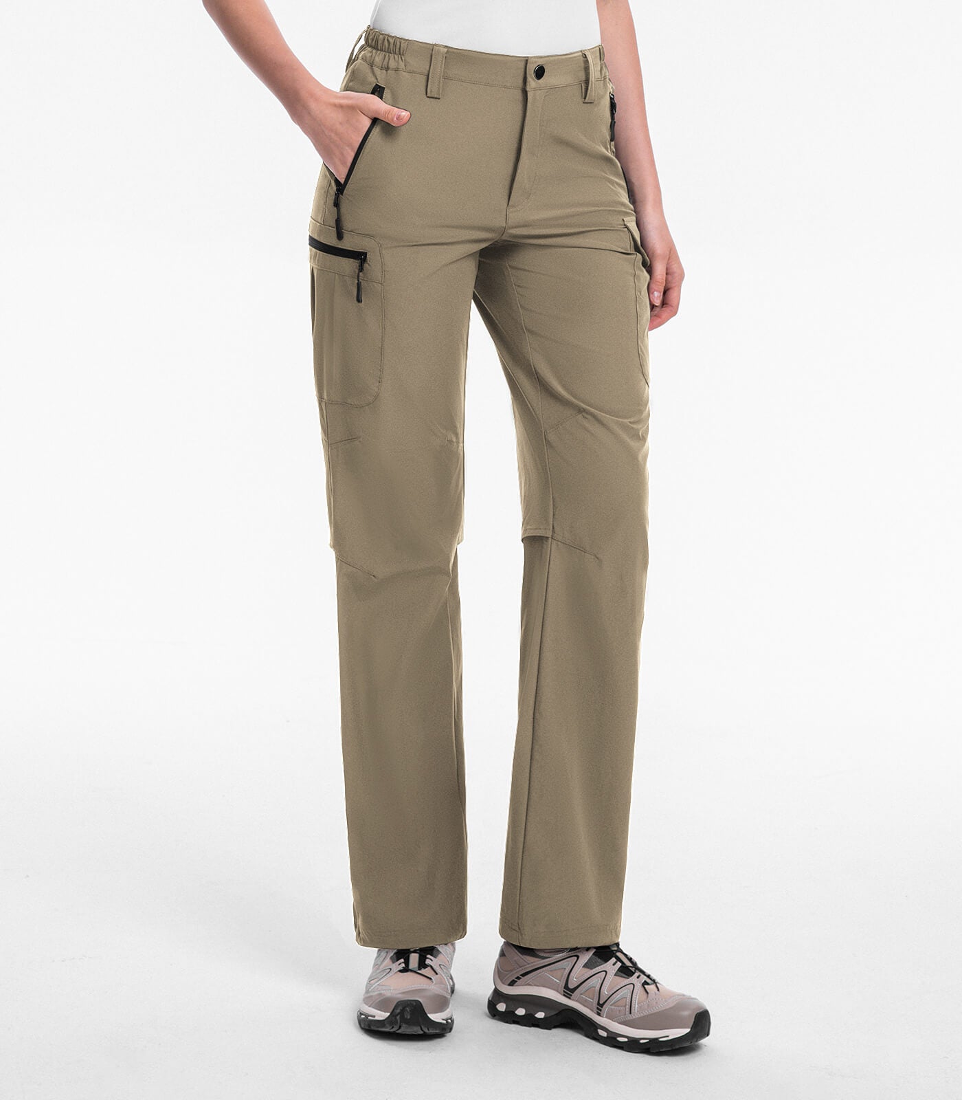 Women's Hiking Pants Cargo Quick-Dry Stretch Lightweight - HikerFlex W022
