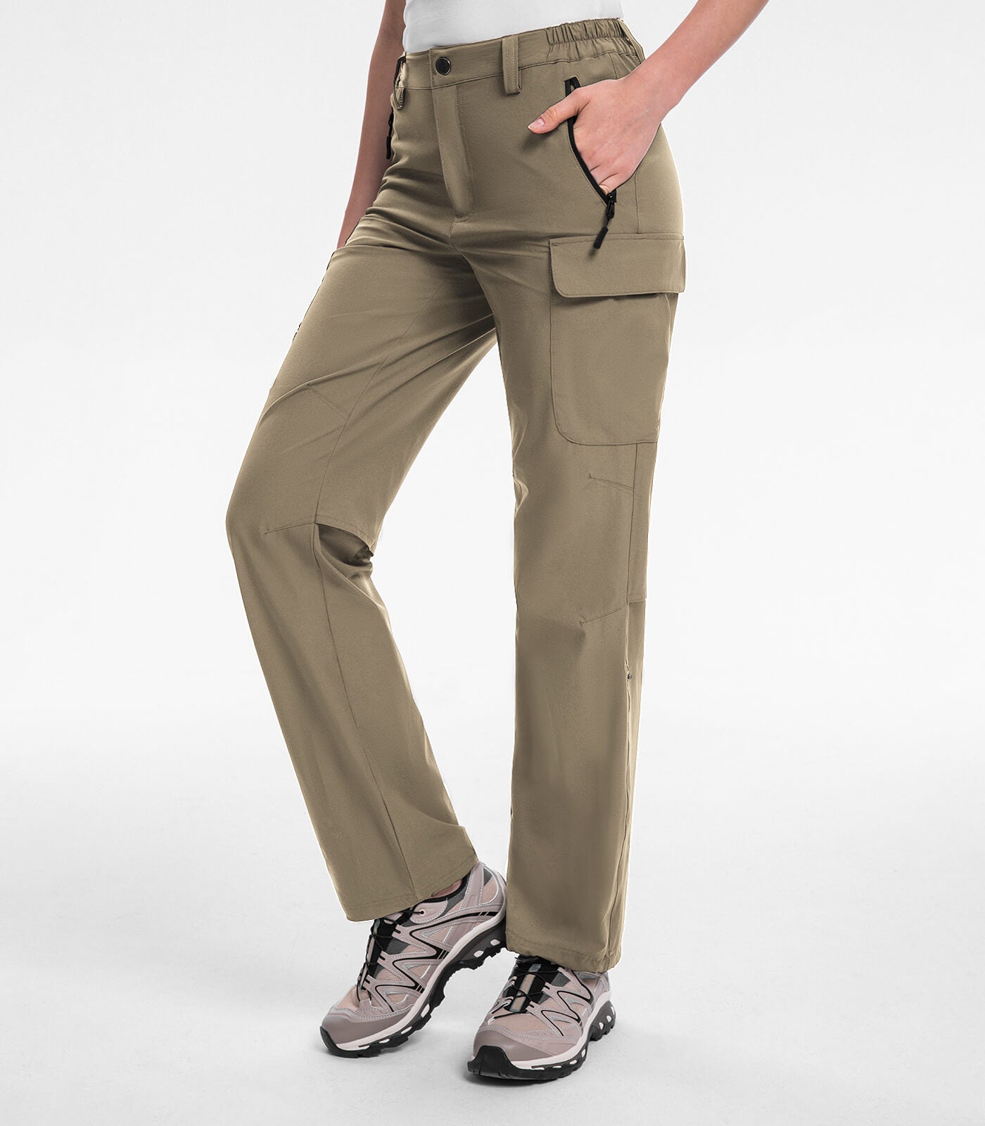 Women's Hiking Pants Cargo Quick-Dry Stretch Lightweight - HikerFlex W022