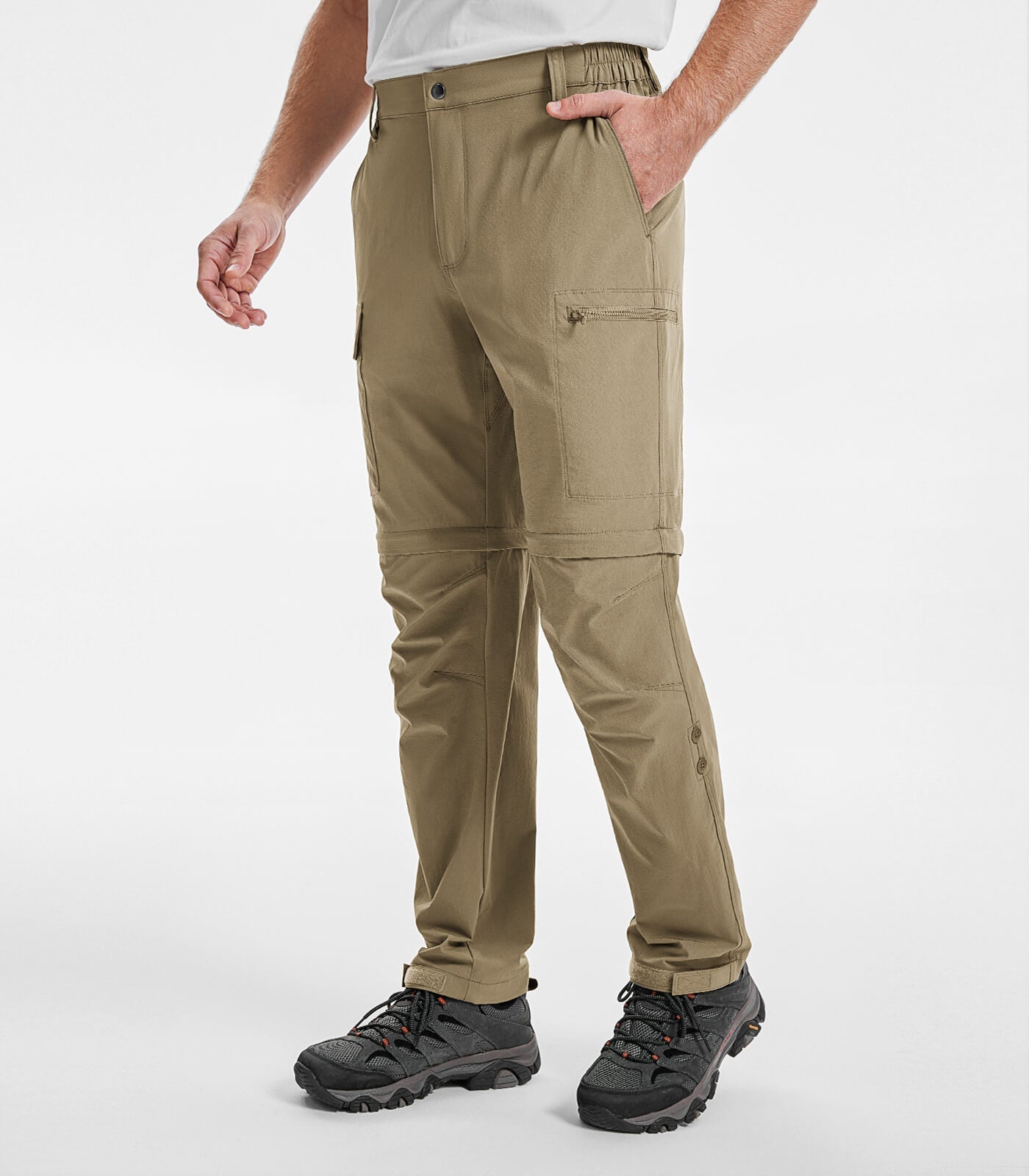 Men's Convertible Hiking Pants Quick Dry Cargo Pants - HikerFlex M015