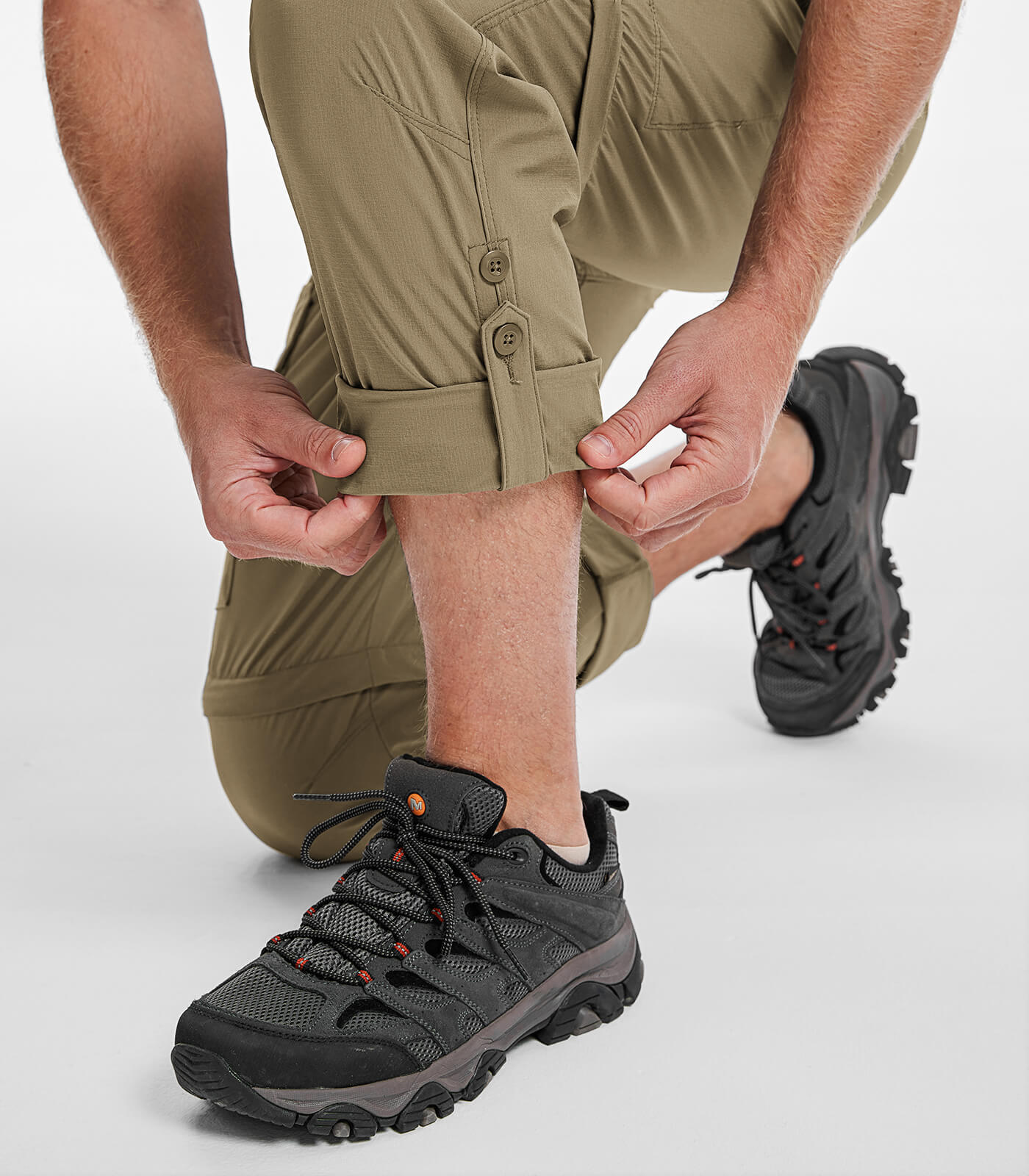 Men's Convertible Hiking Pants Quick Dry Cargo Pants - HikerFlex M015