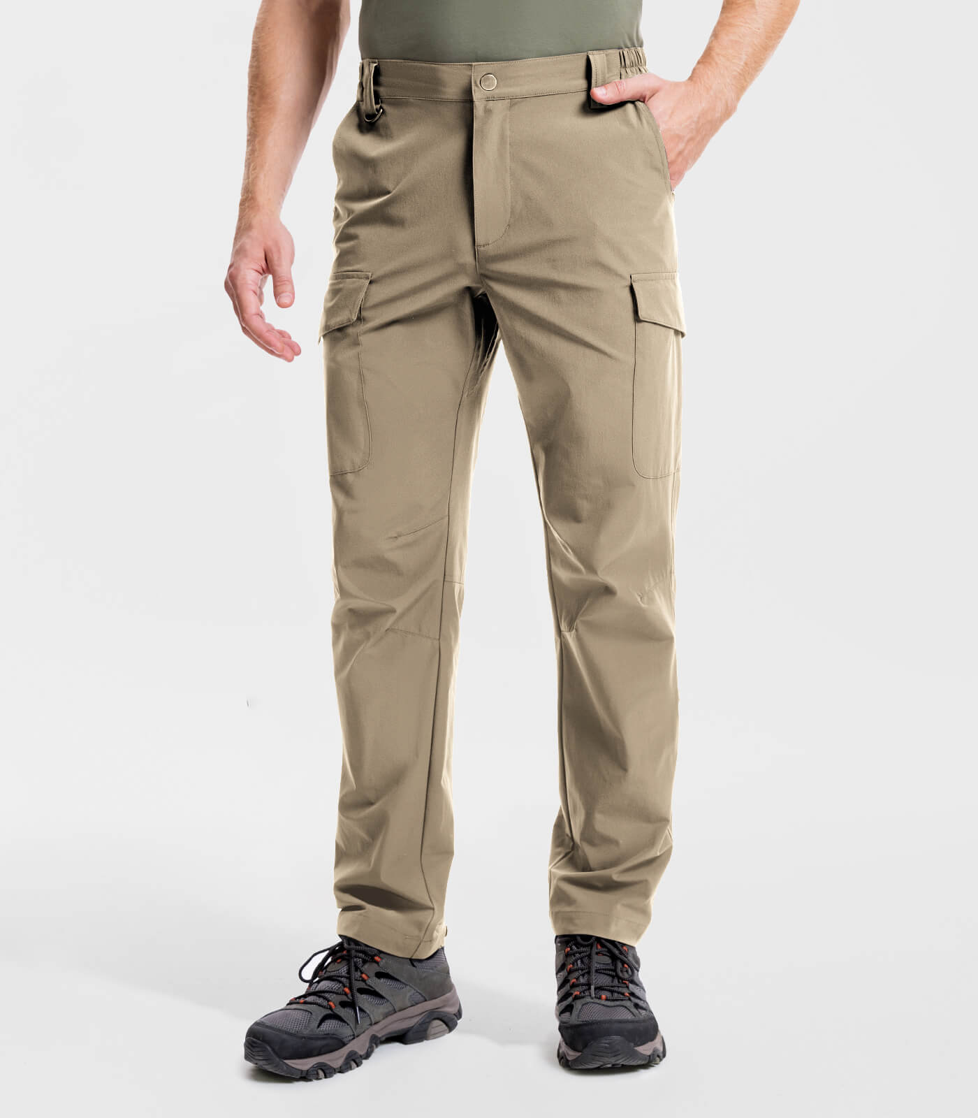 Men's Hiking Cargo Pants Waterproof Quick Dry 7 Pockets - HikerFlex M034