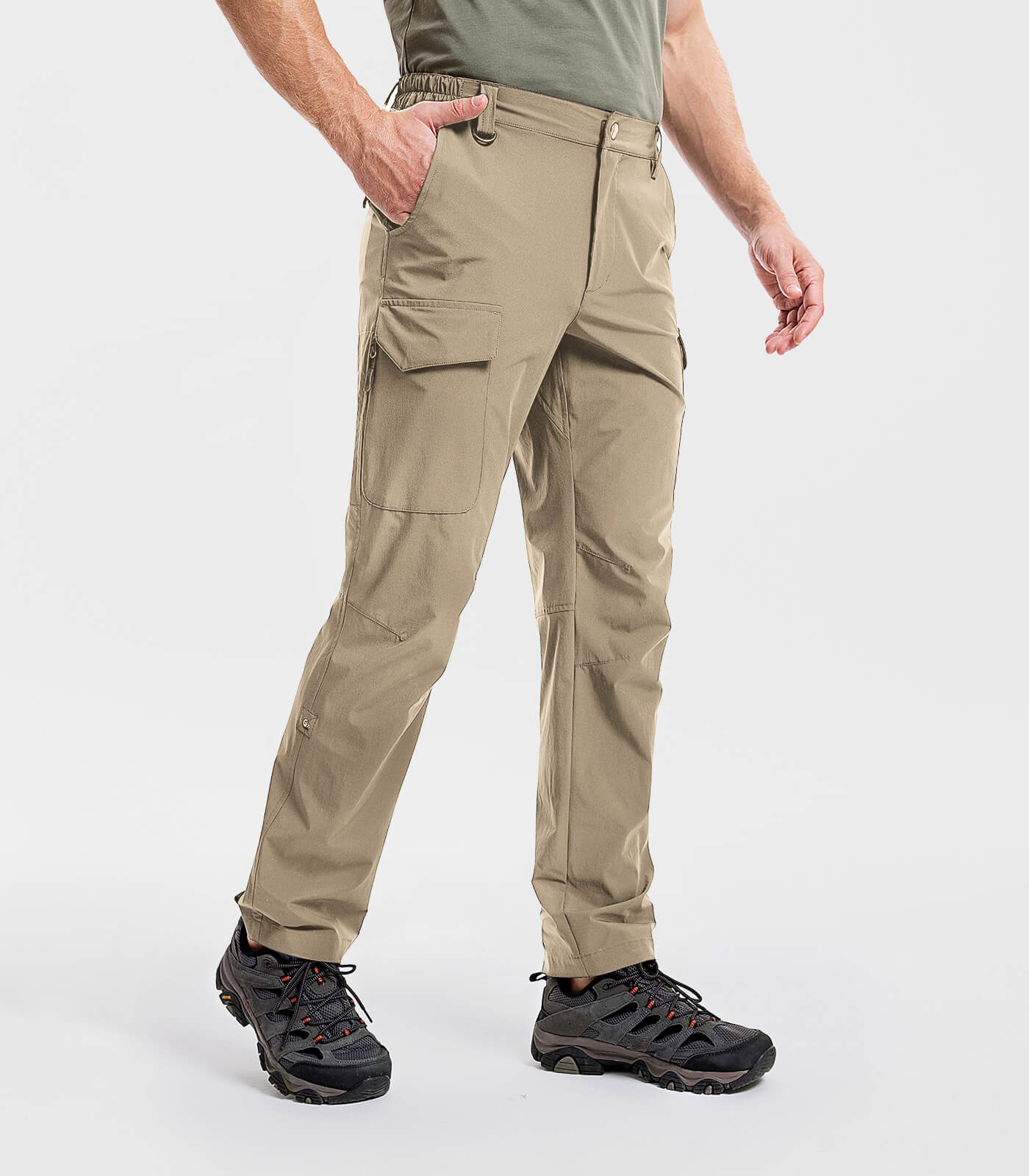 Men's Hiking Cargo Pants Waterproof Quick Dry 7 Pockets - HikerFlex M034