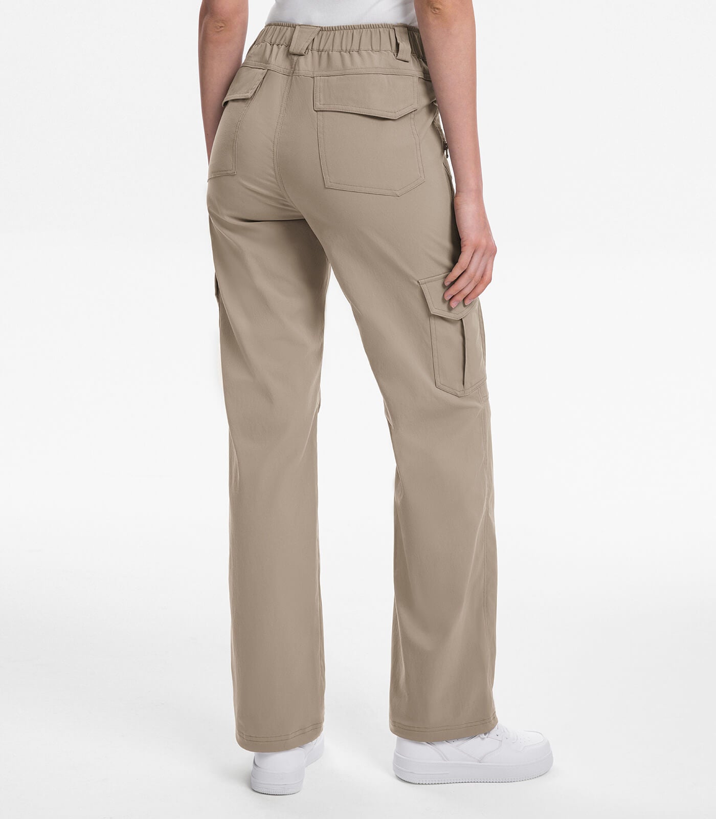 Women's Cargo Hiking Pants / High-Waisted & Lightweight - HikerFlex W038