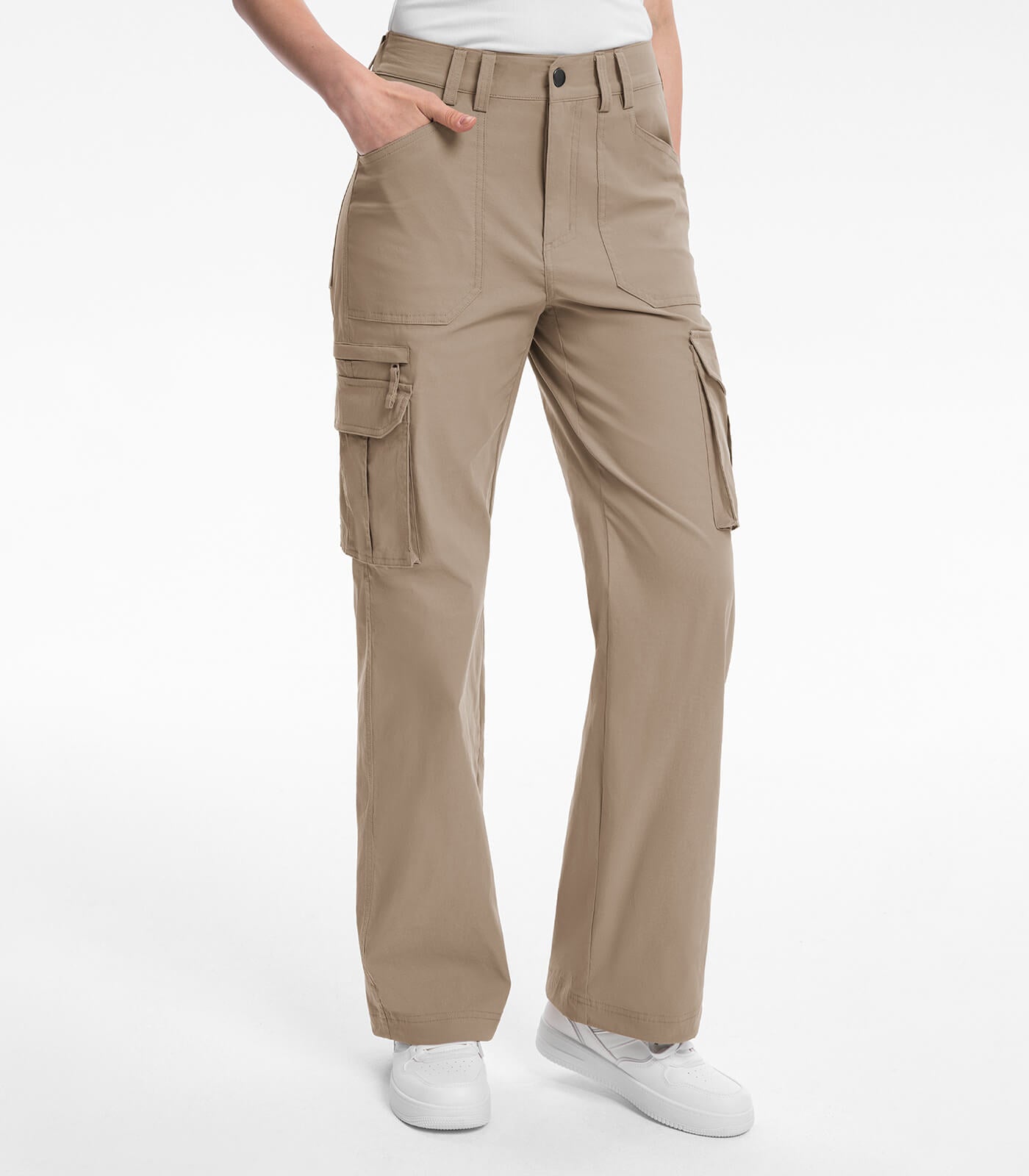 Women's Cargo Hiking Pants High Waisted - HikerFlex W037