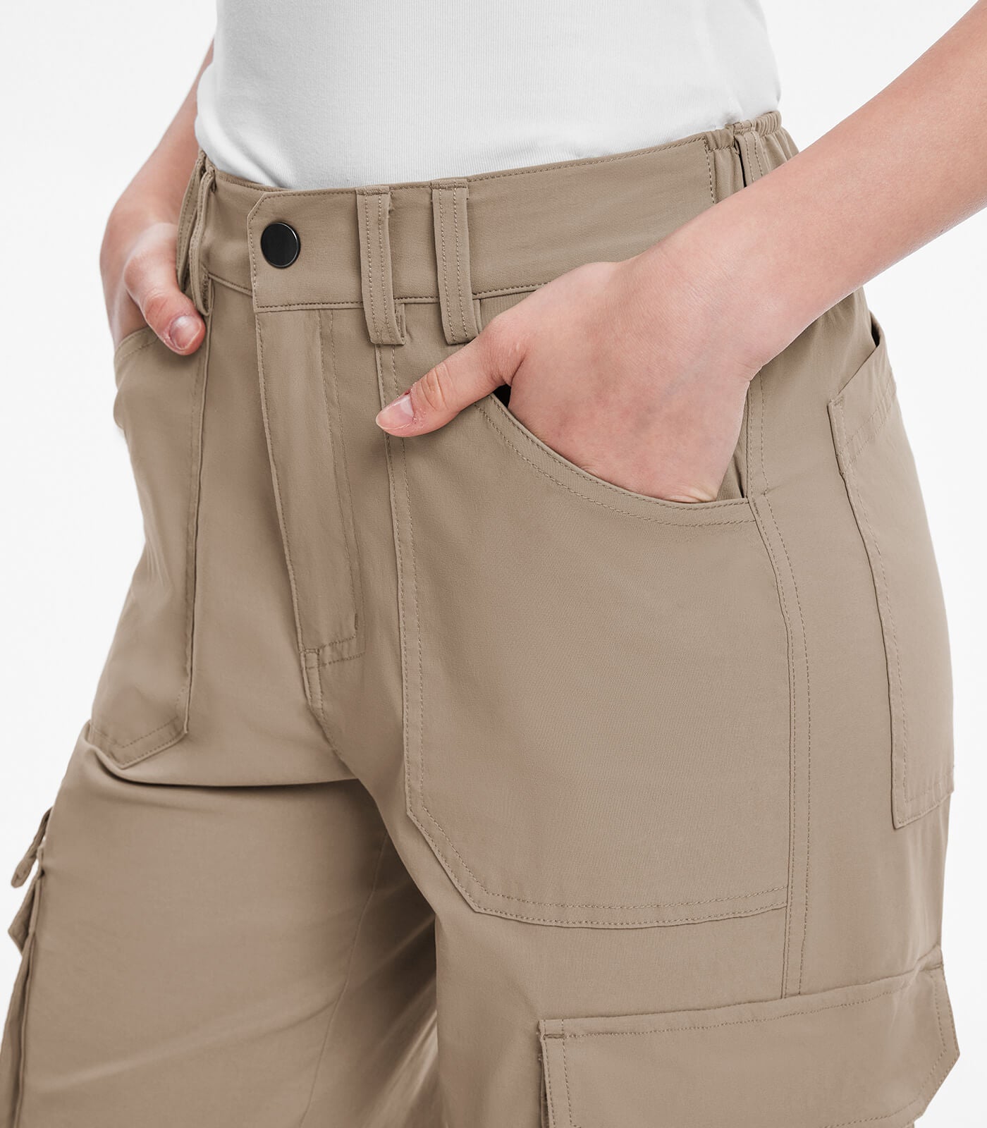 Women's Cargo Hiking Pants High Waisted - HikerFlex W037