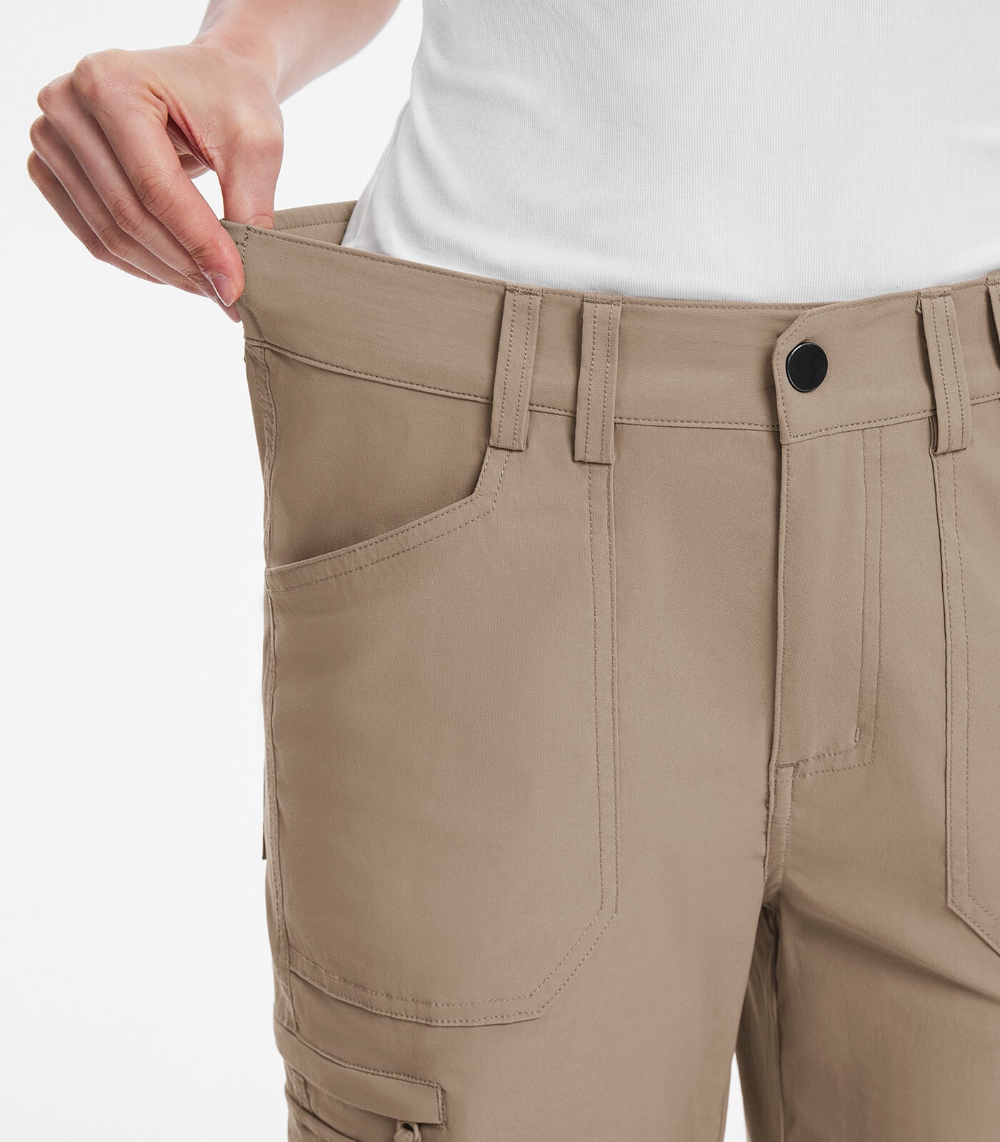 Women's Cargo Hiking Pants High Waisted - HikerFlex W037