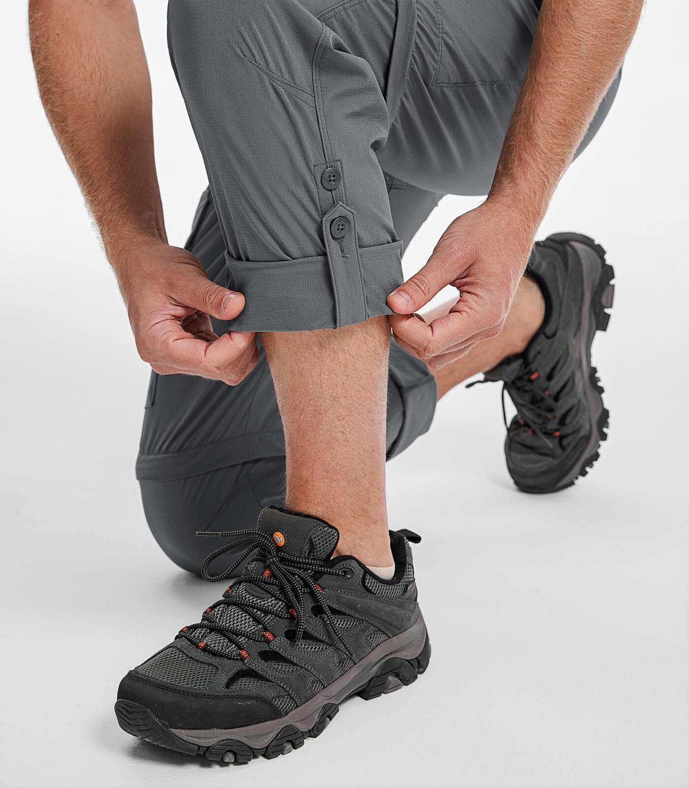 Men's Convertible Hiking Pants Quick Dry Cargo Pants - HikerFlex M015