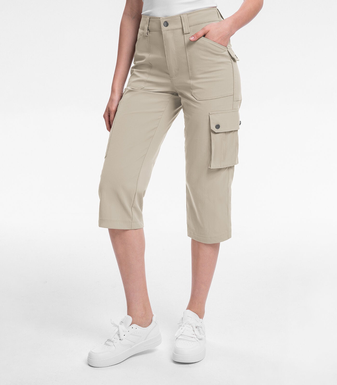 Damen Cargo Capri-Hosen 12