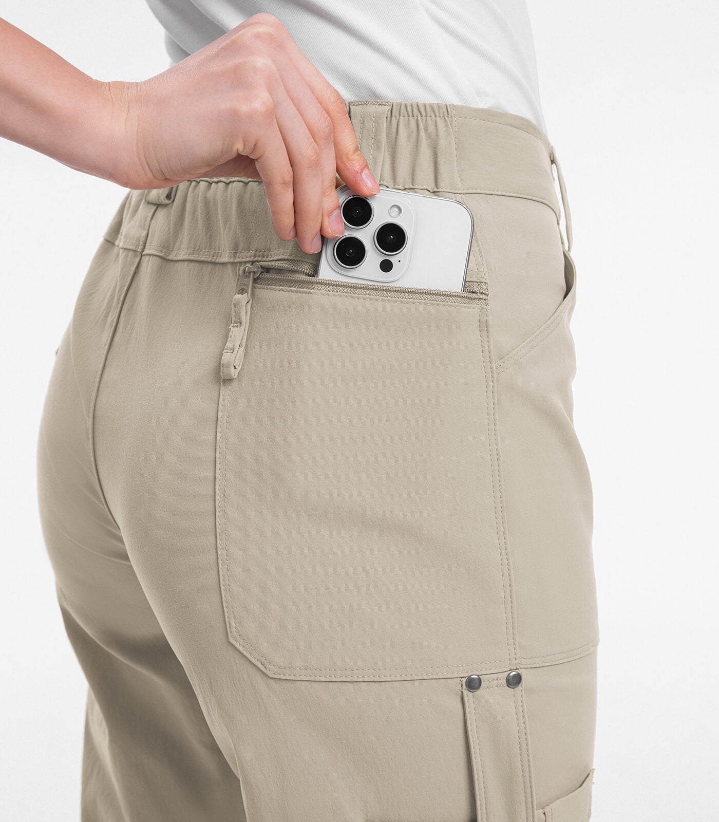 Damen Cargo Capri-Hosen 12