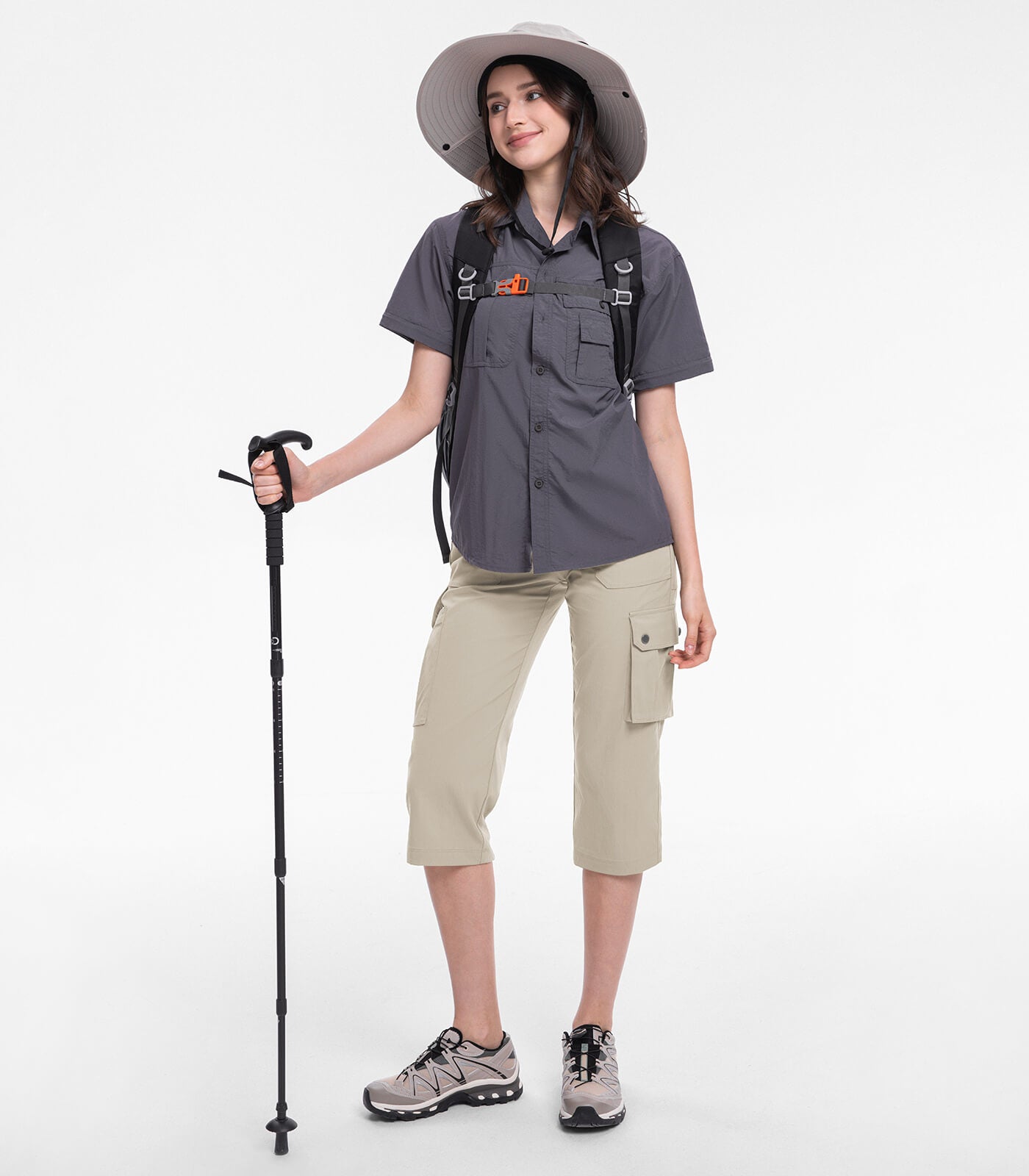 Damen Cargo Capri-Hosen 12