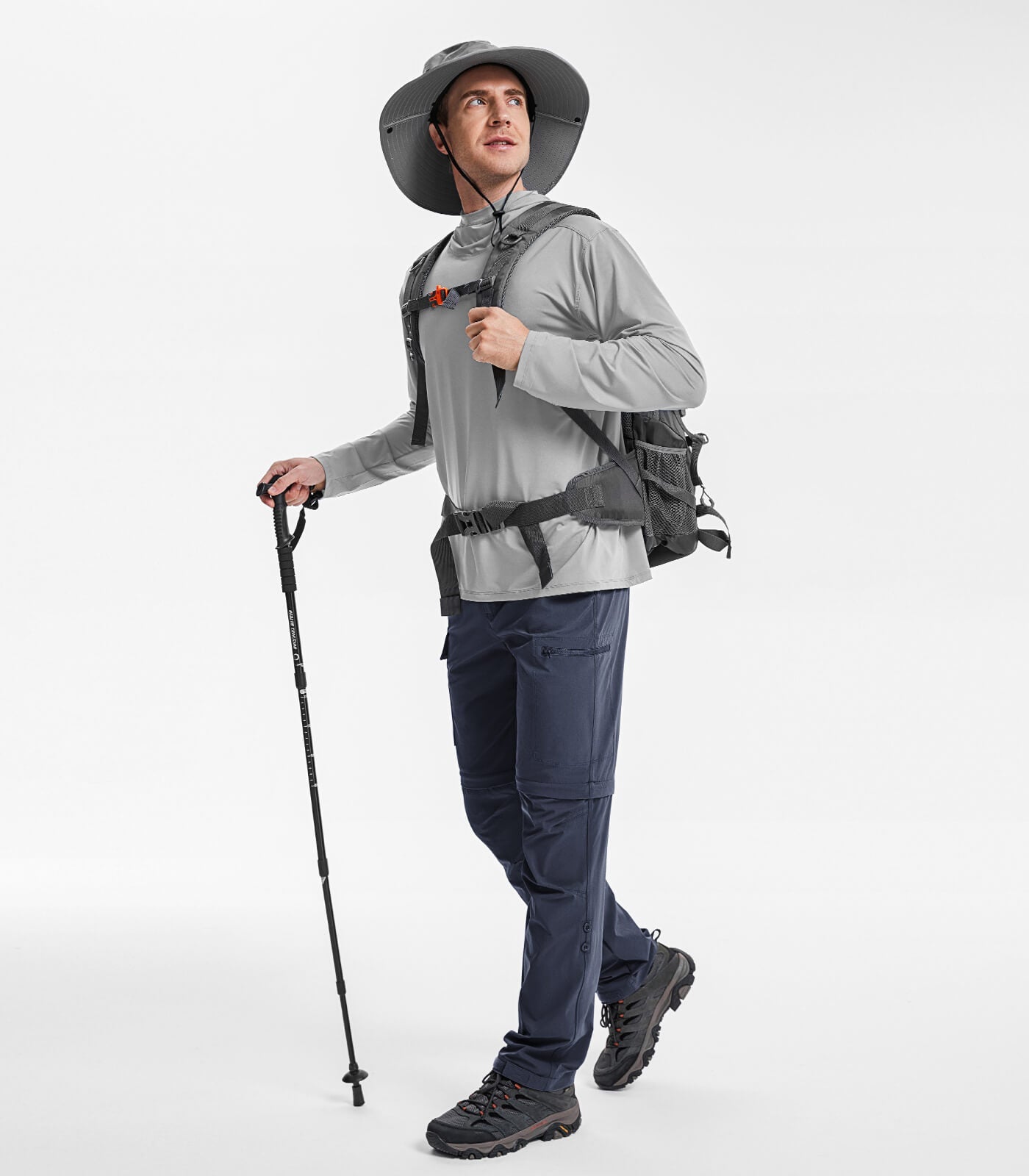 Men's Convertible Hiking Pants Quick Dry Cargo Pants - HikerFlex M015