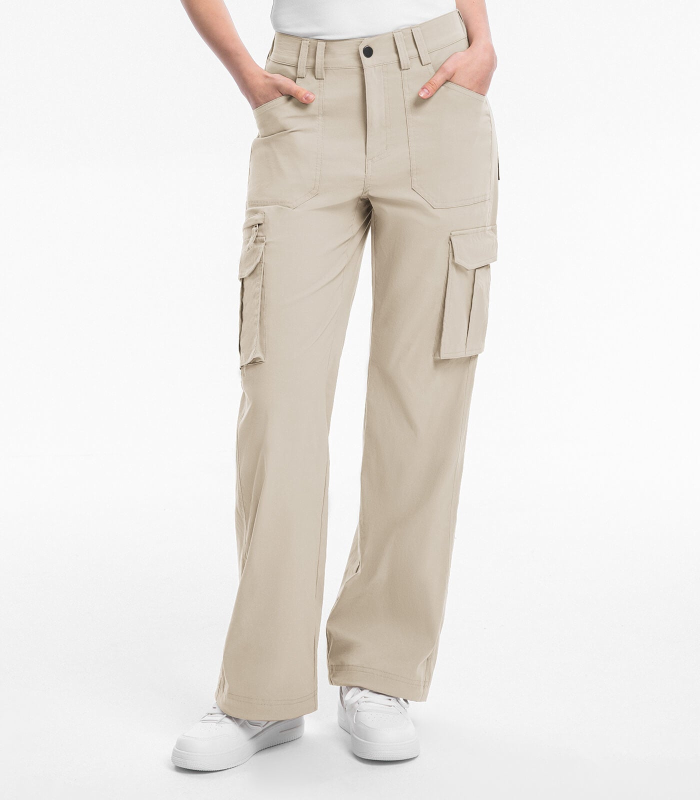Women's Cargo Hiking Pants High Waisted - HikerFlex W037