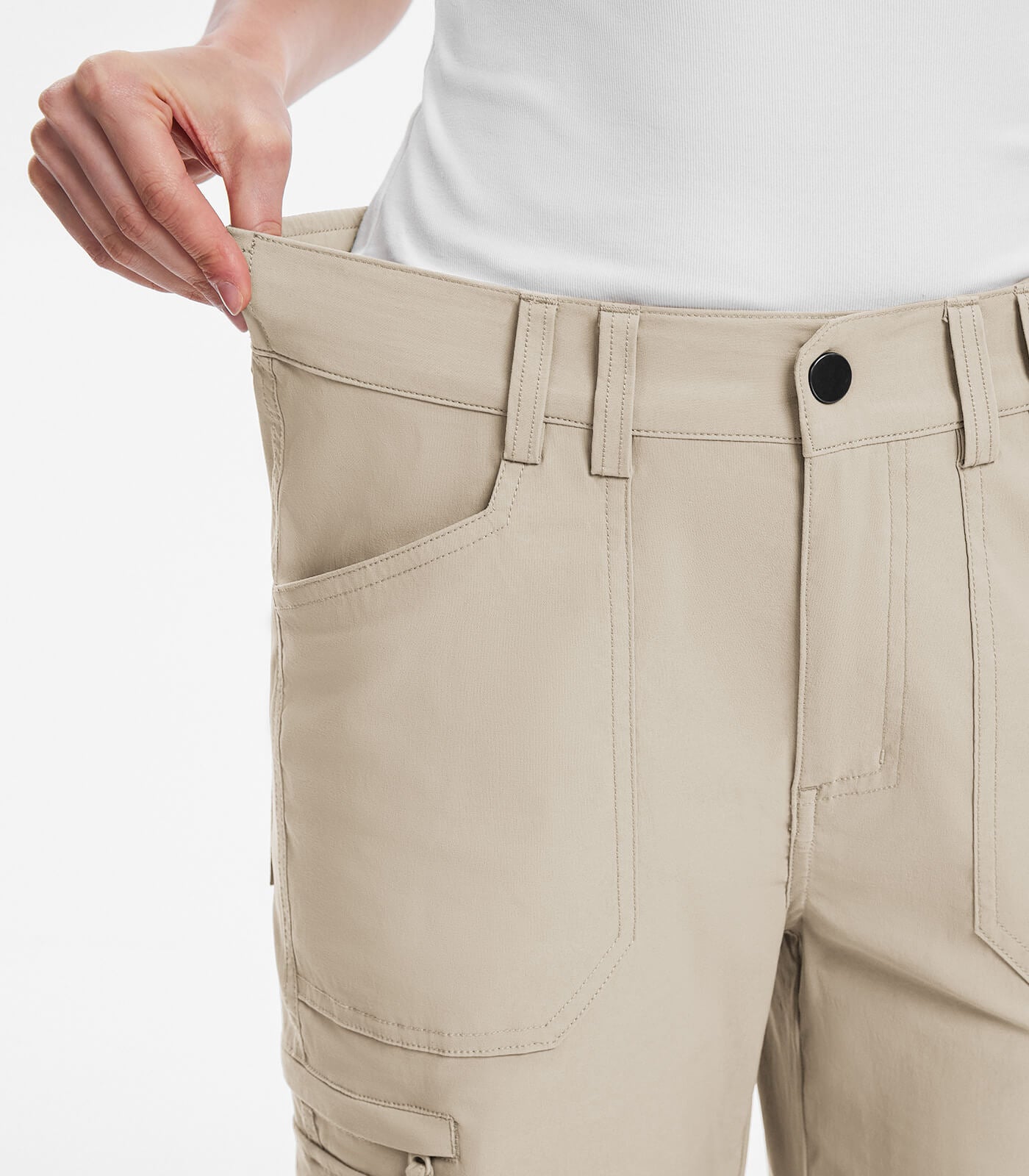Women's Cargo Hiking Pants High Waisted - HikerFlex W037