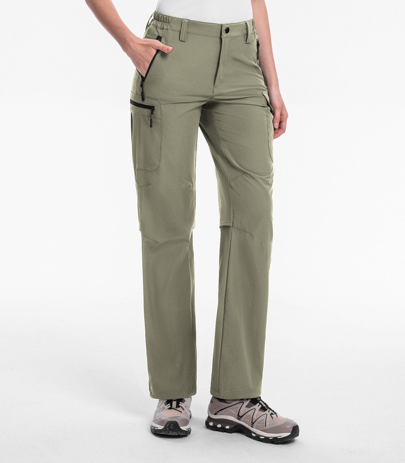 Women's Hiking Pants Cargo Quick-Dry Stretch Lightweight - HikerFlex W022