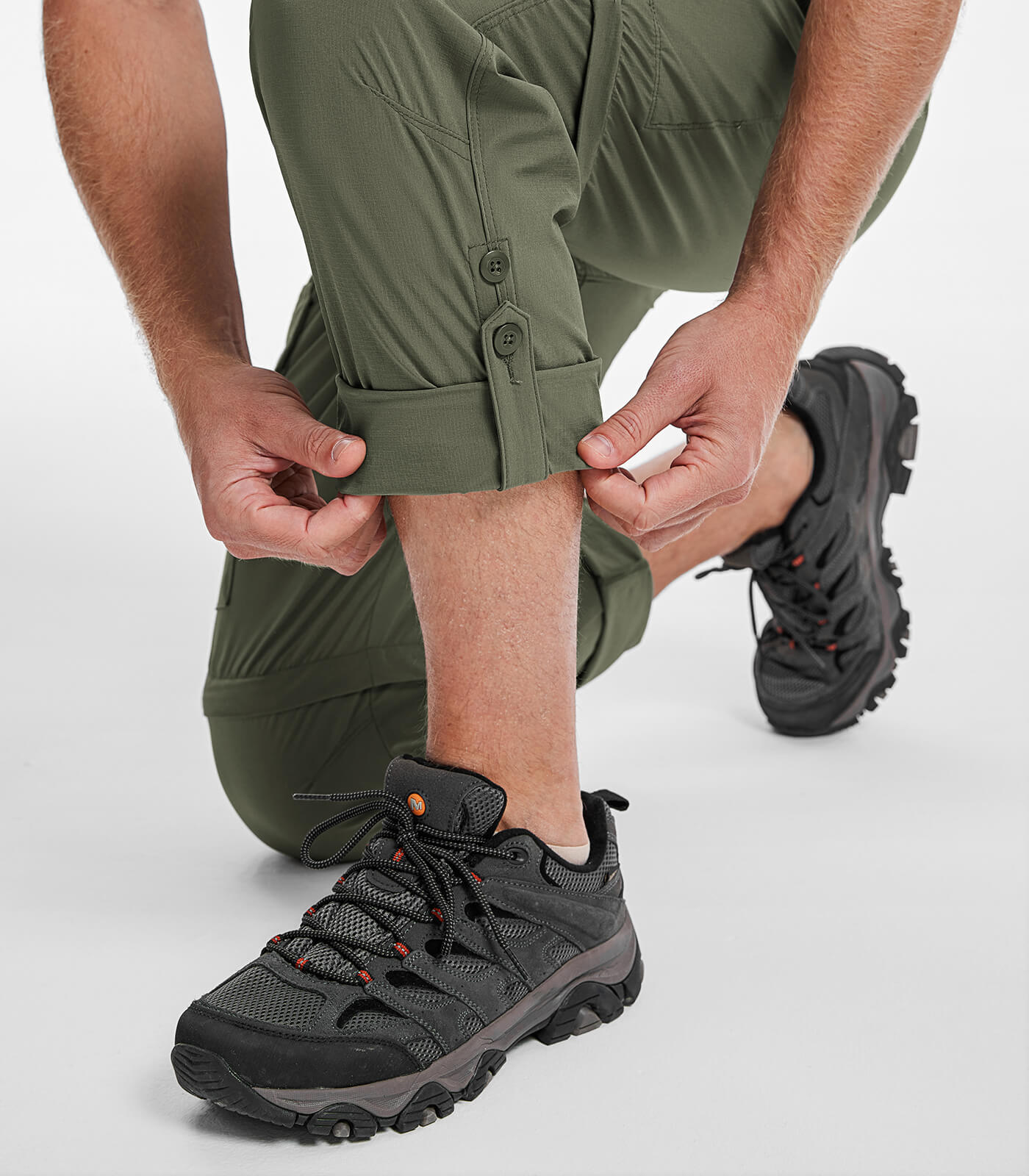 Men's Convertible Hiking Pants Quick Dry Cargo Pants - HikerFlex M015