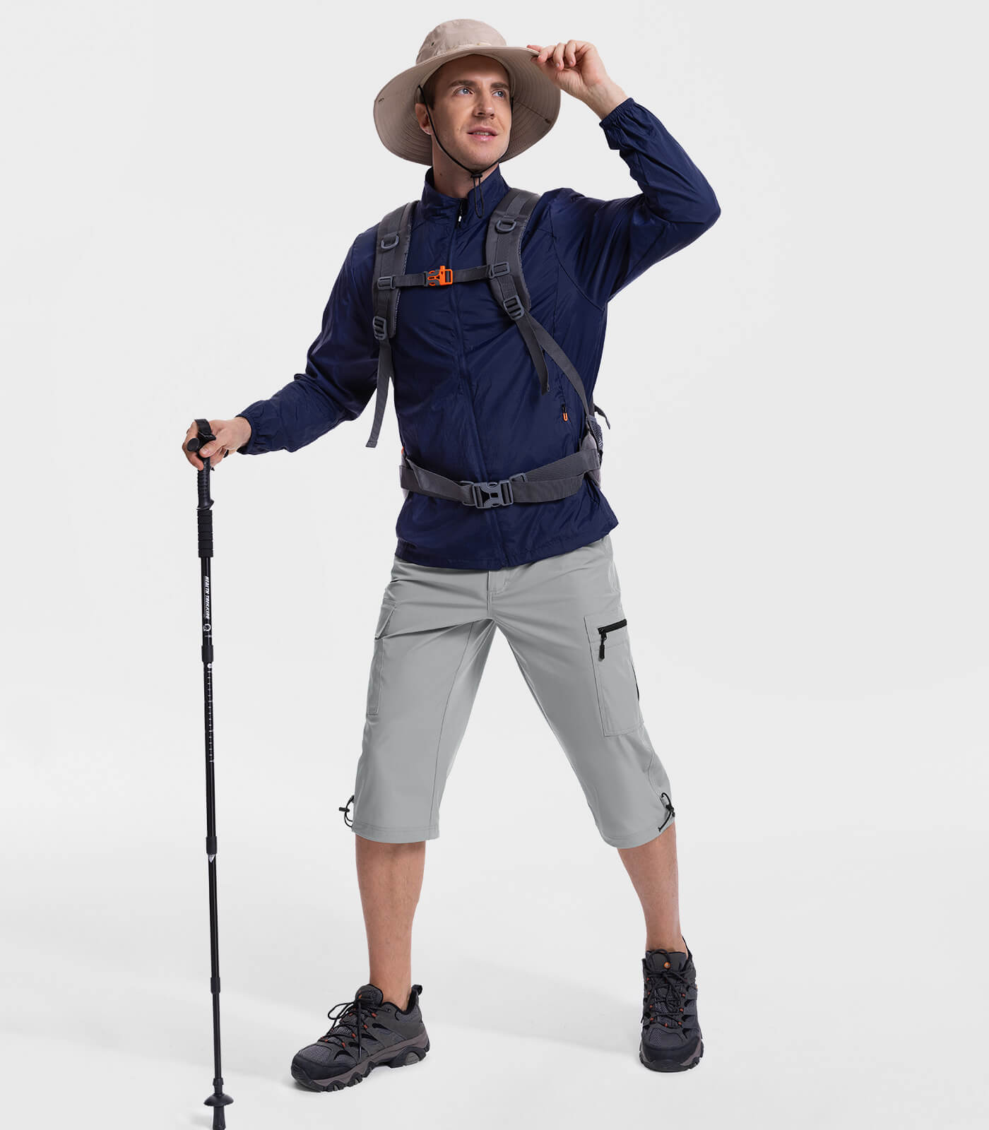 Men's 3/4 Short Bermuda Cargo Outdoor Capris - TrailPioneer M031