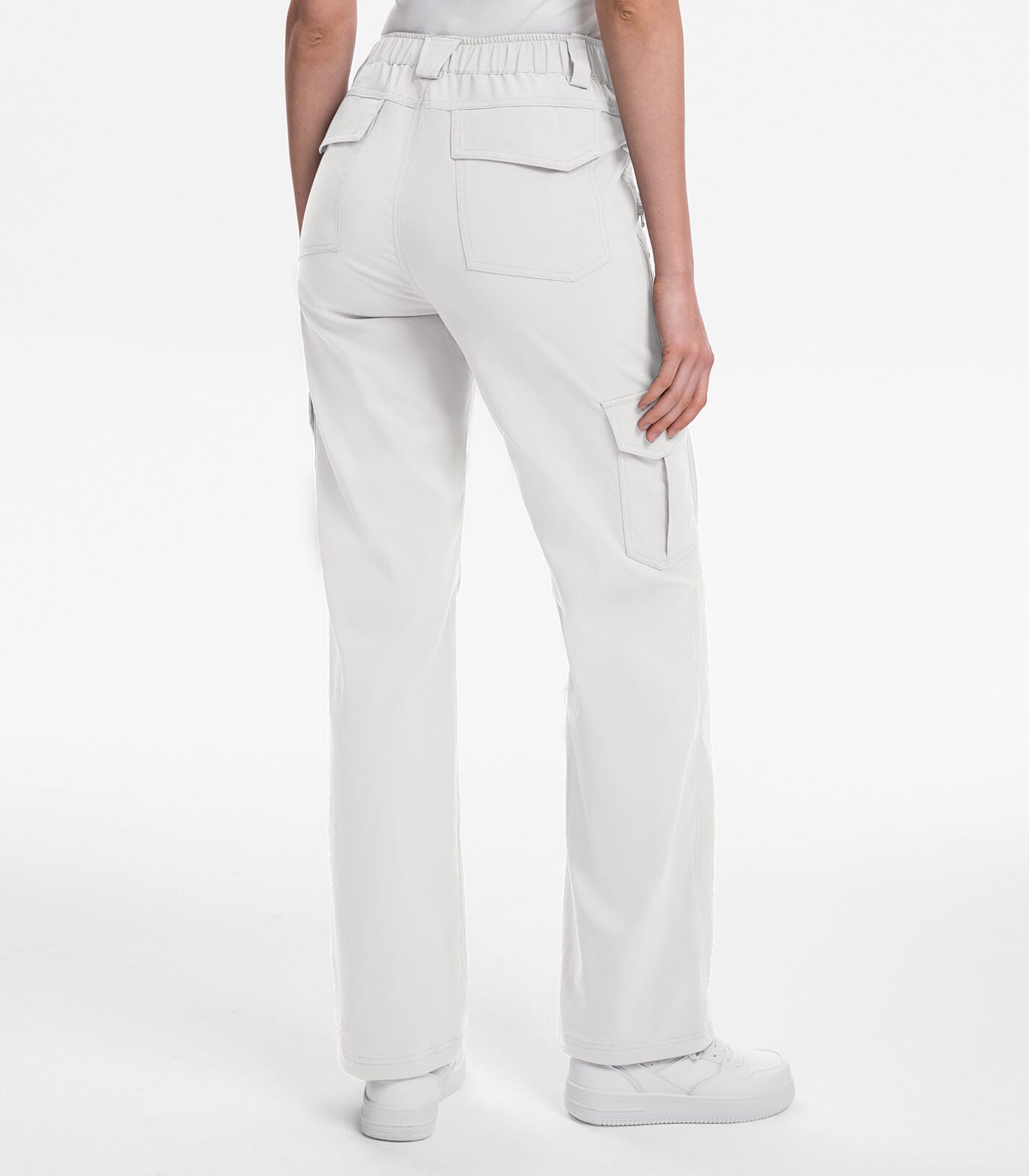 Women's Cargo Hiking Pants / High-Waisted & Lightweight - HikerFlex W038