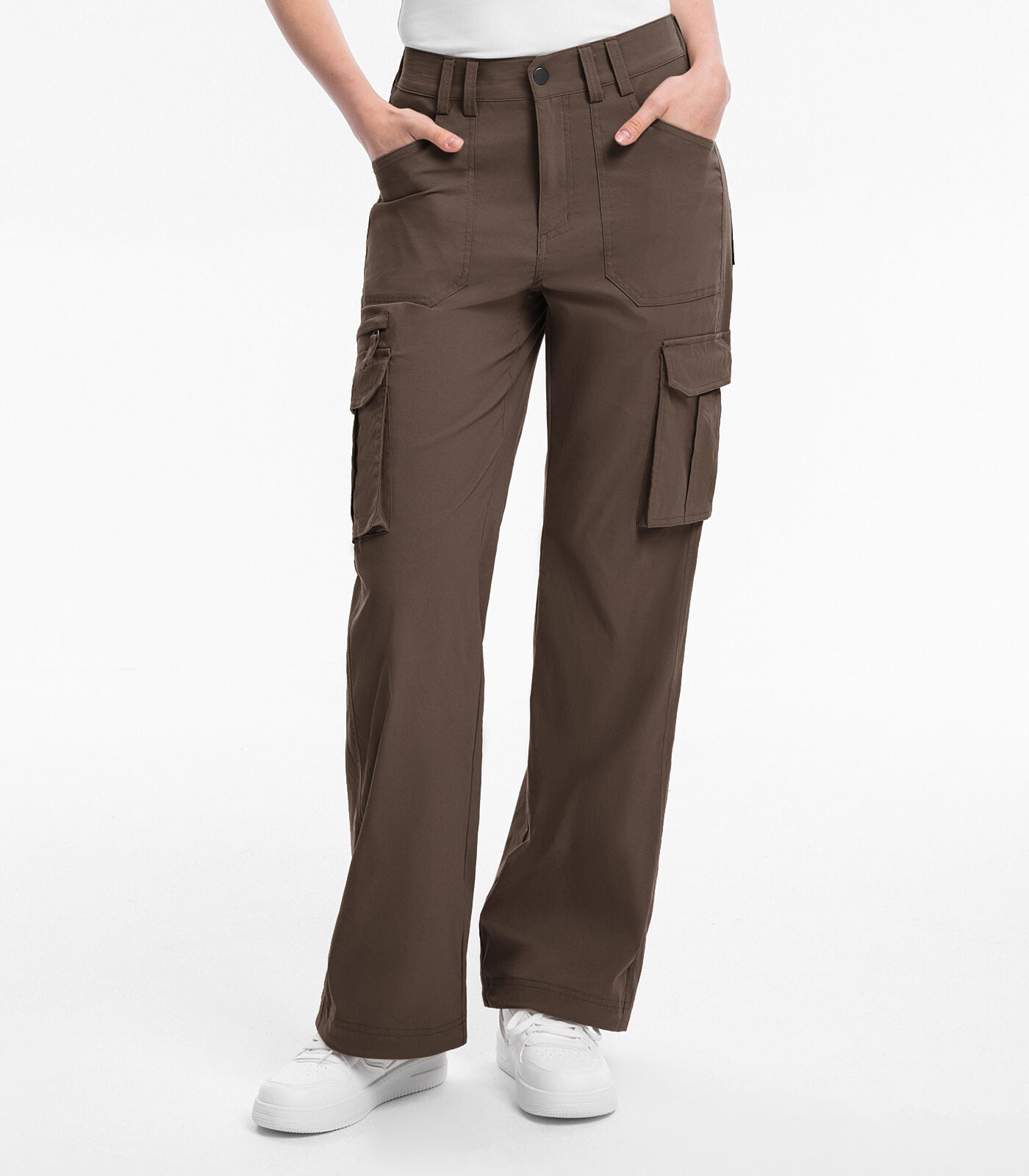 Women's Cargo Hiking Pants High Waisted - HikerFlex W037