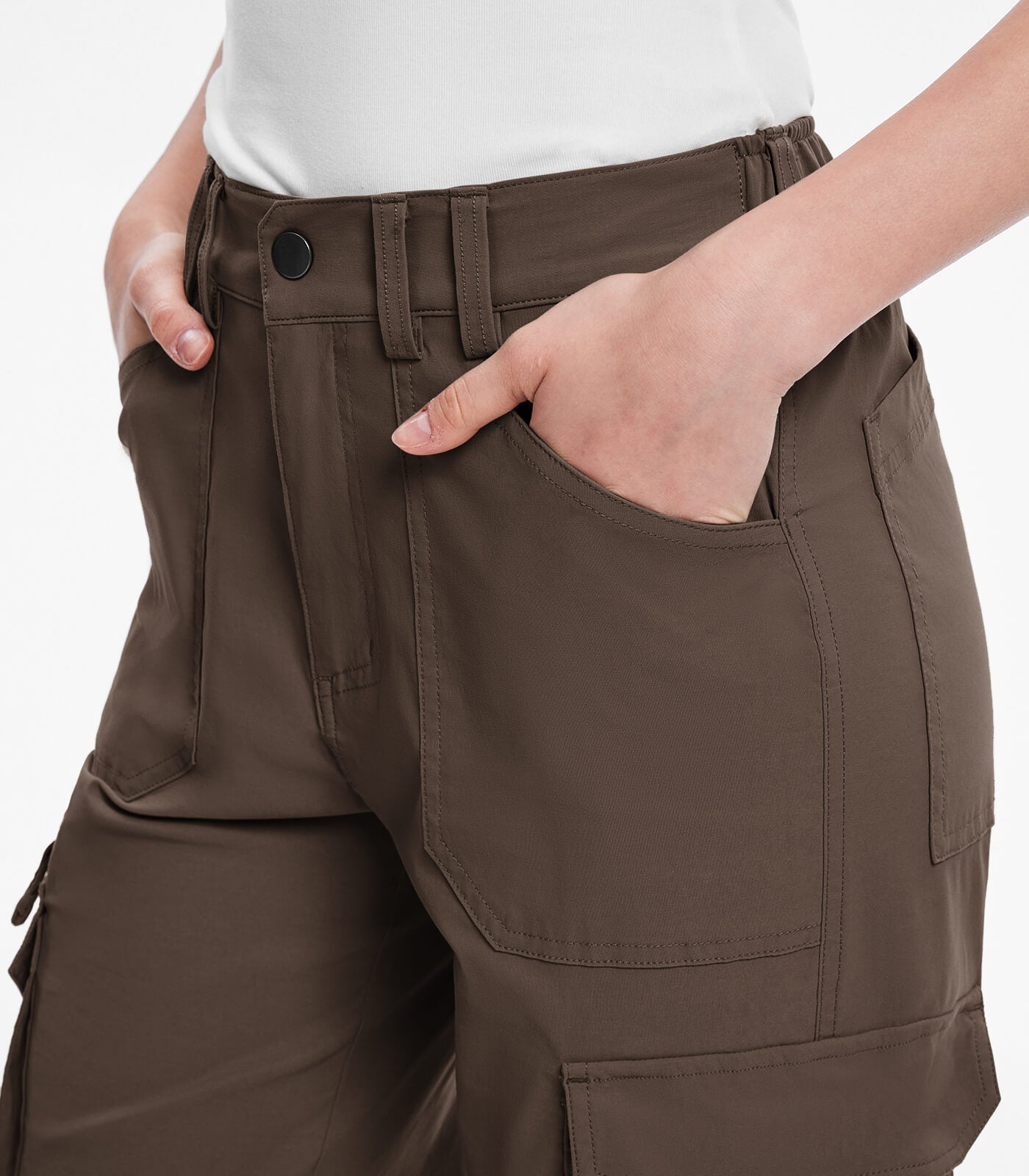 Women's Cargo Hiking Pants High Waisted - HikerFlex W037