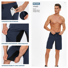 Men's Padded Mountain Bike Shorts - High Mobility, Multi-Use, Durable Design for Optimal Cycling Comfort