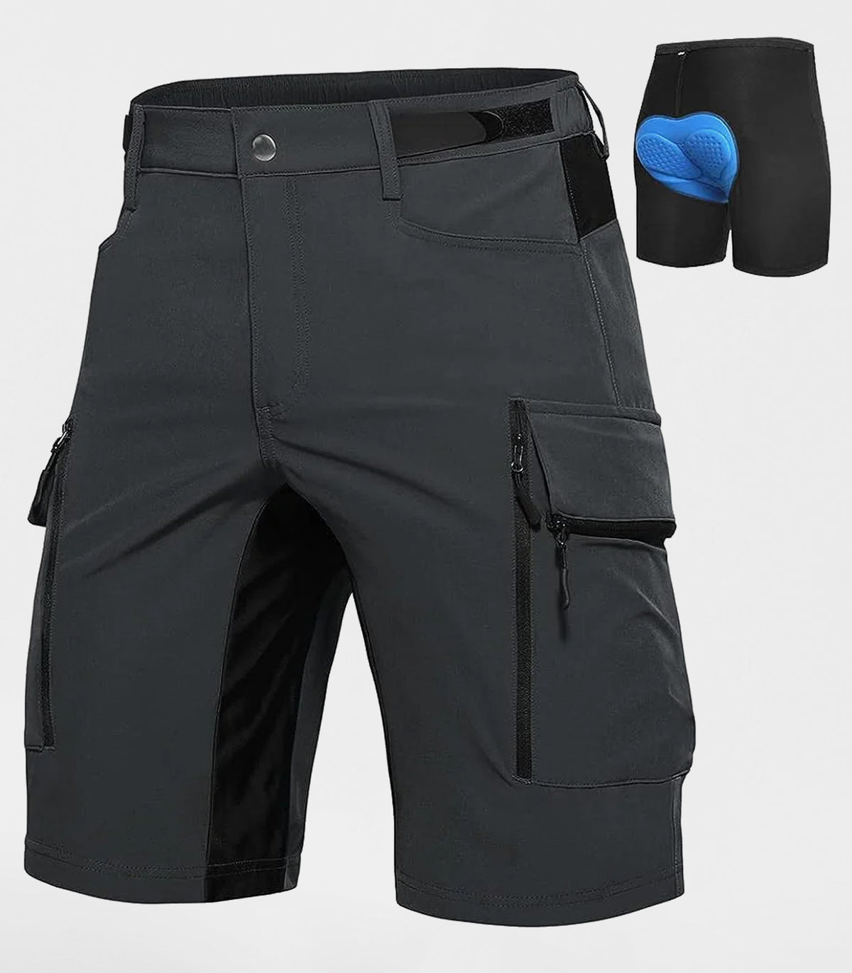 Shorts de vélo de montagne rembourrés pour hommes 28