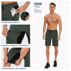Men's Padded Mountain Bike Shorts - High Mobility, Multi-Use, Durable Design for Optimal Cycling Comfort