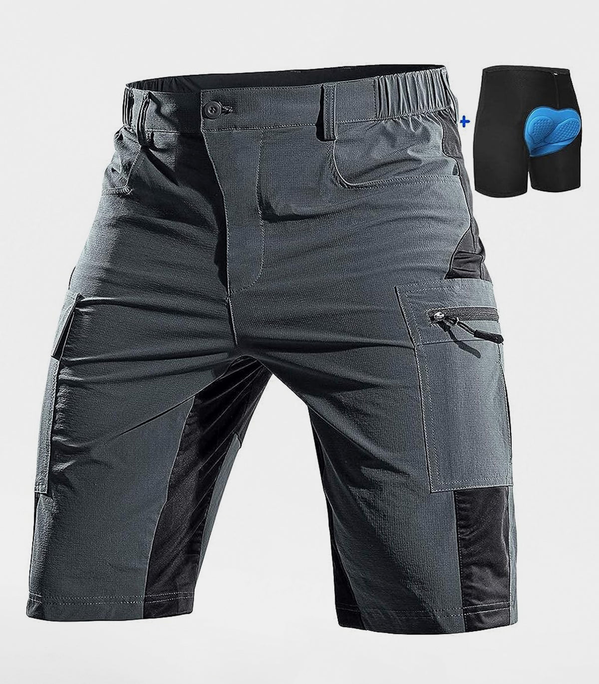Shorts de vélo de montagne rembourrés pour hommes 13