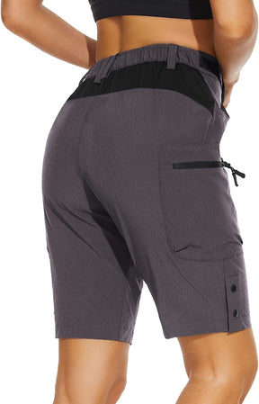 Pantalones cortos de montaña acolchados para mujer 06