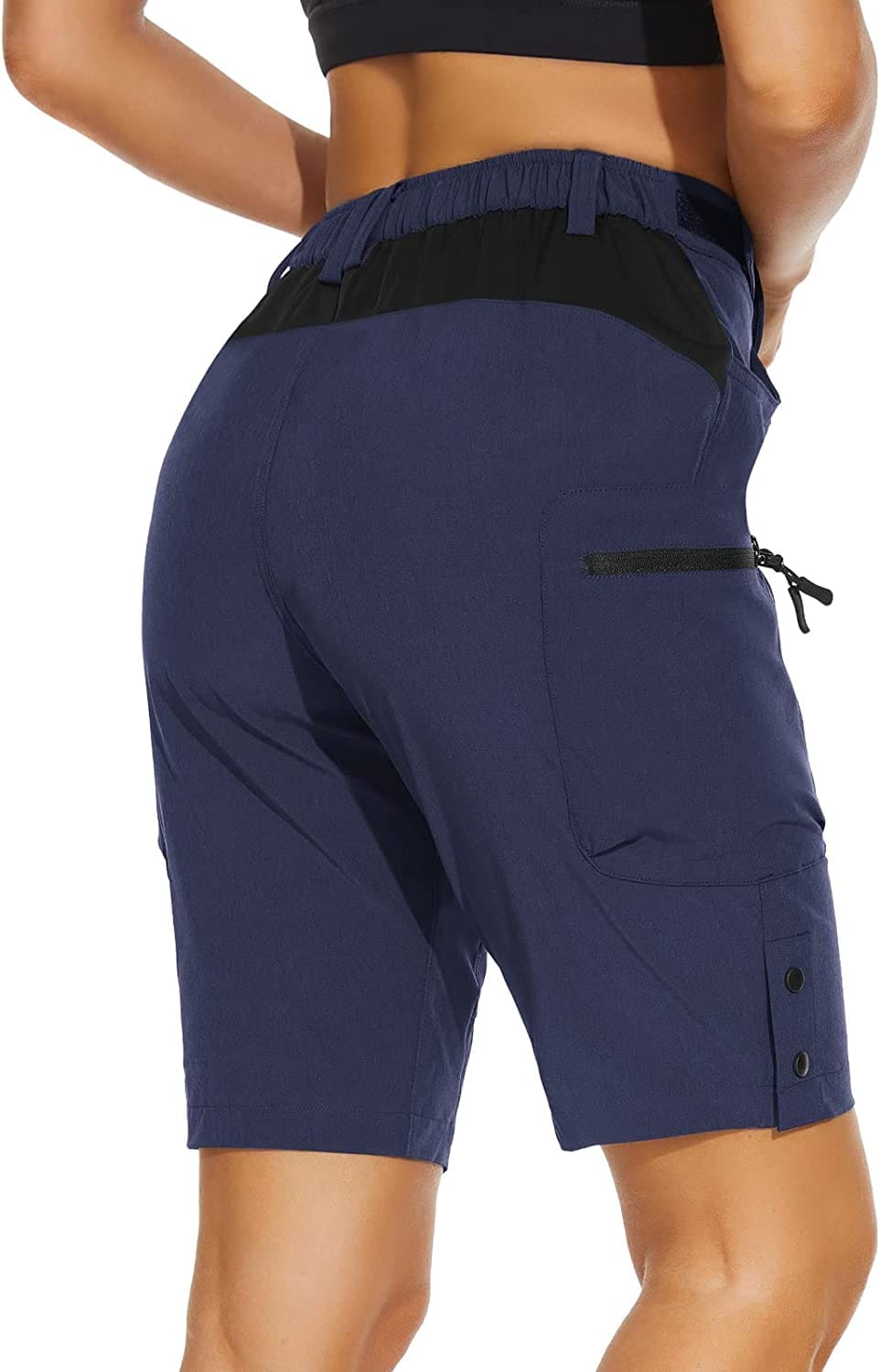 Pantalones cortos de montaña acolchados para mujer 06