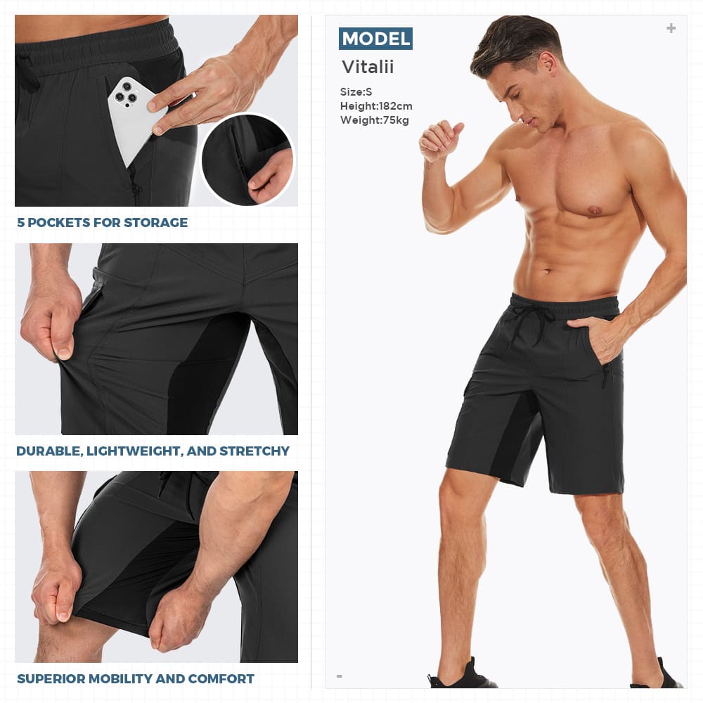 Men's Padded Mountain Bike Shorts - High Mobility, Multi-Use, Durable Design for Optimal Cycling Comfort