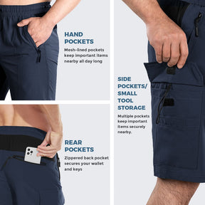 Men's Padded Mountain Bike Shorts - High Mobility, Multi-Use, Durable Design for Optimal Cycling Comfort