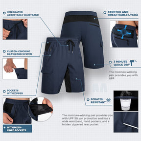 Herren gepolsterte Mountainbike-Shorts 20