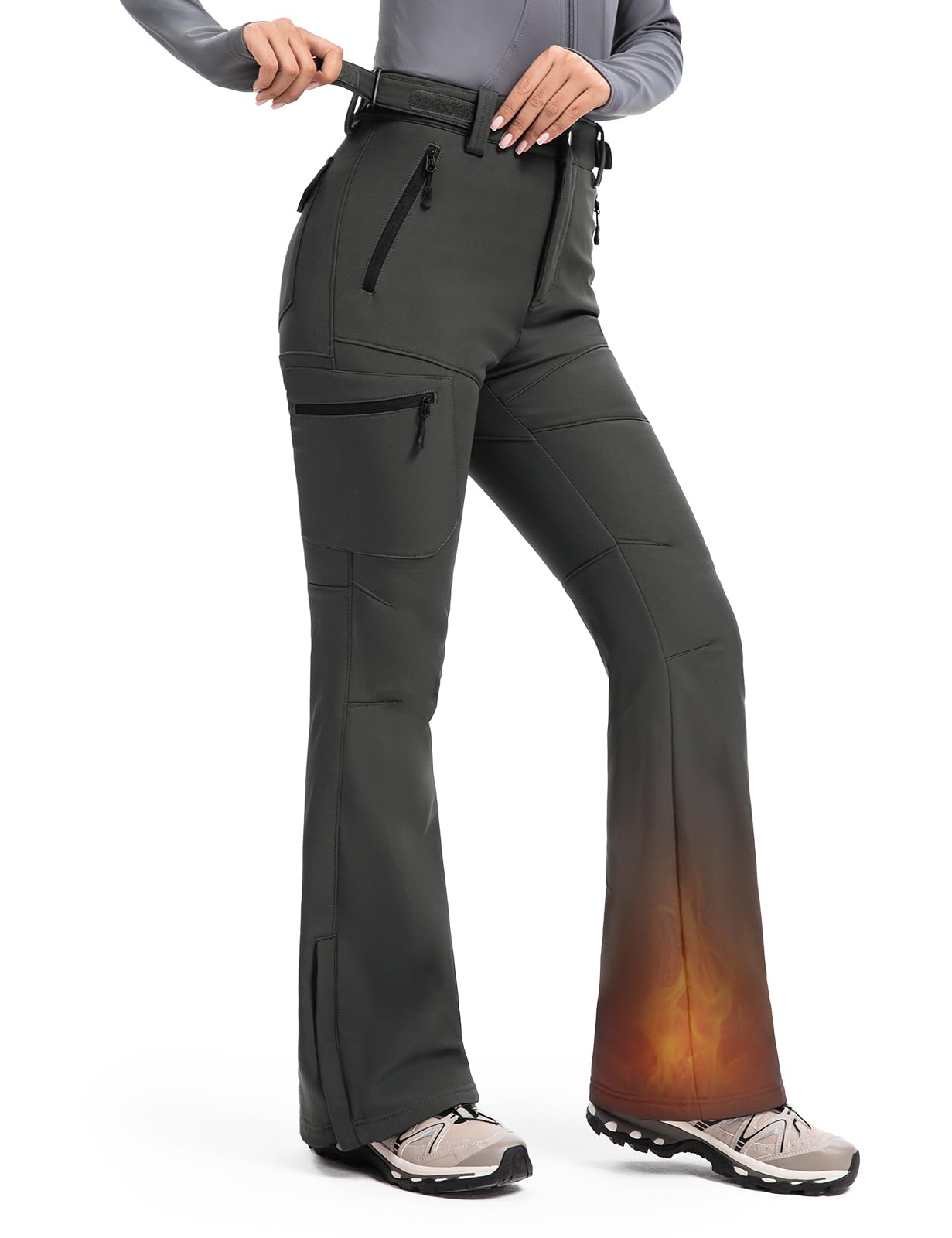 Women's Snow Ski Fleece lined Pants - SnowVenture W050