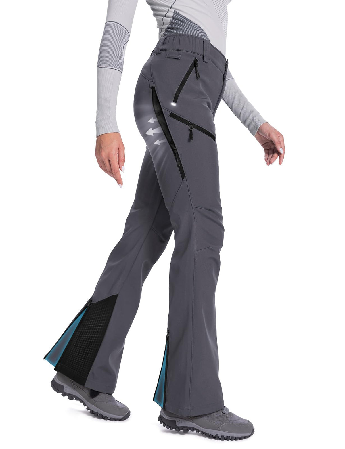 womens snow pants #Color_Grey