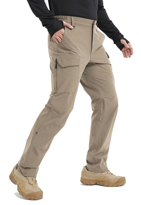 Men‘s Cargo Hiking Pants Waterproof Lightweight Quick Dry Utility 7 Pockets for Travel Fishing Work Tactical