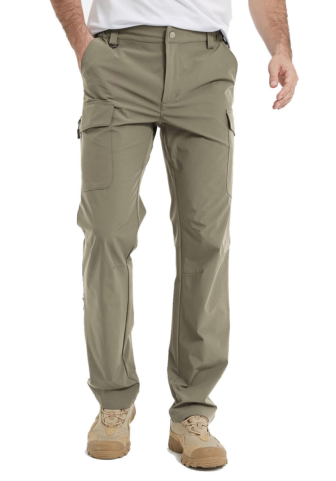 Moosehill Men's-Golf-Pants-Classic-Fit Stretch Quick Dry Lightweight Dress  Work Casual Outdoor Comfy Trousers with Pockets