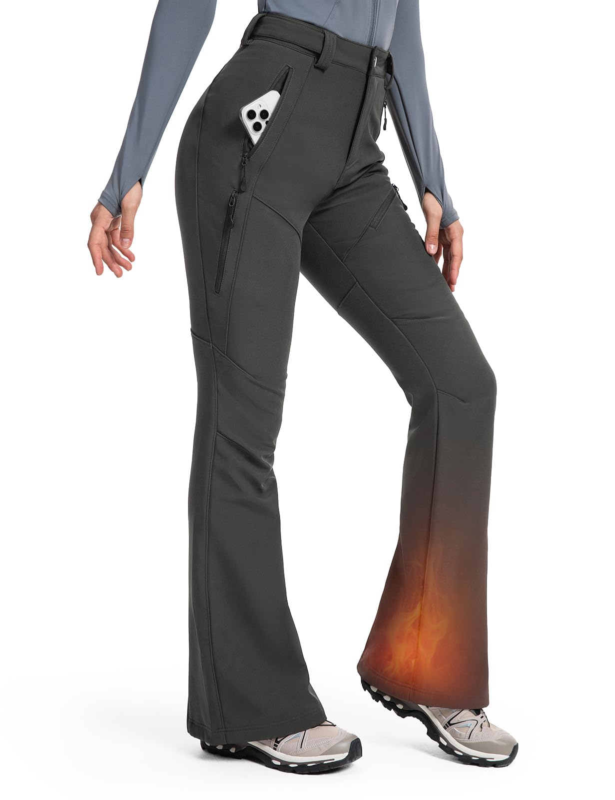 Women's Snow Ski Fleece lined Pants - SnowVenture W051