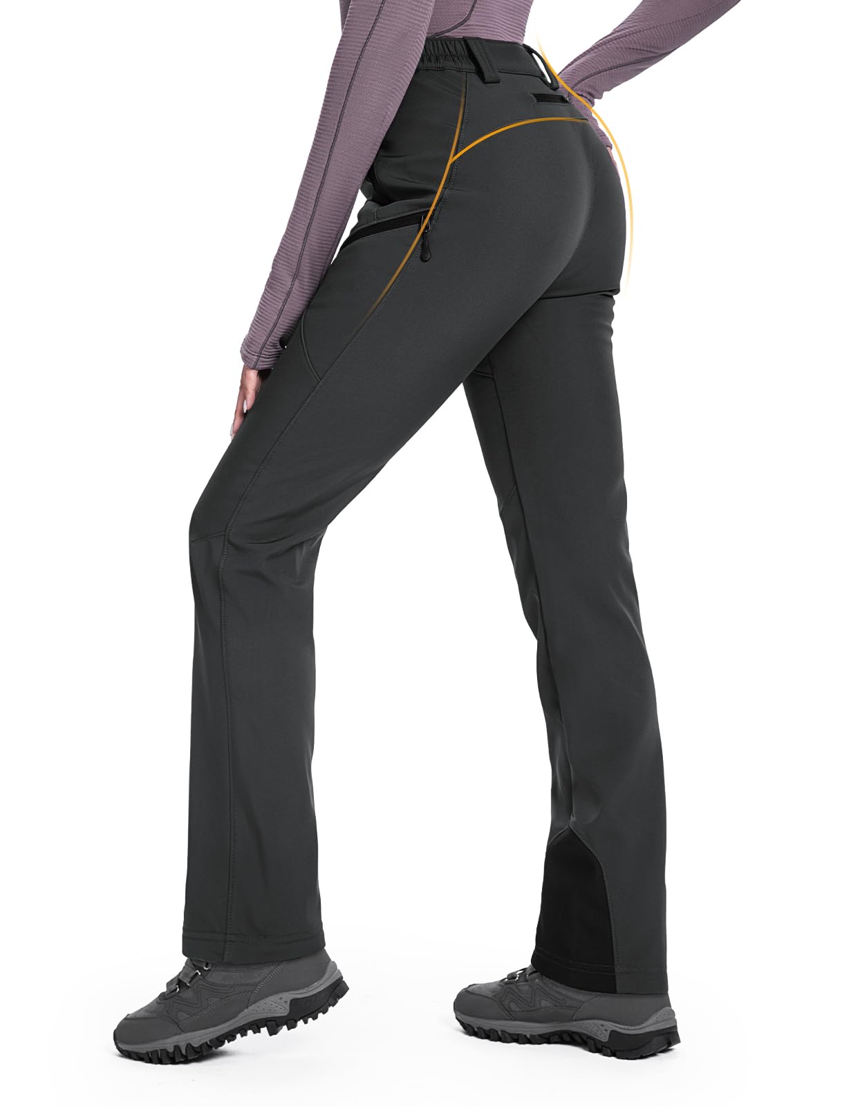 Women's Snow Ski Fleece lined Pants - SnowVenture W053