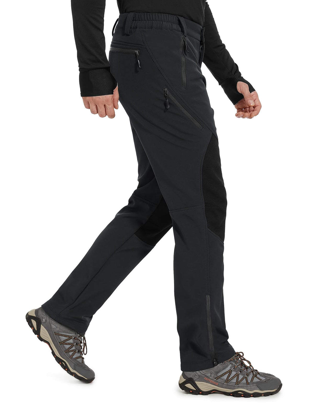 Men's Snow Ski Pants Fleece Lined Waterproof- SnowVenture M041