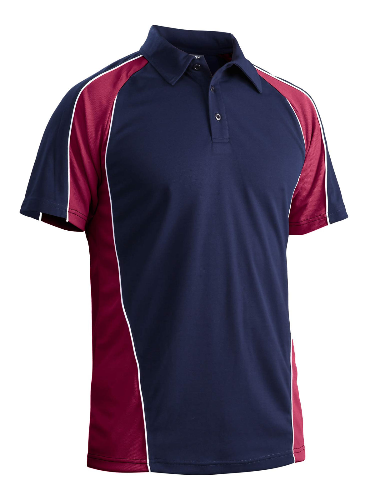 Men's Outdoor Golf Polo Short Sleeve 3 Button Quick Dry Casucal Pique Jersey Polo Shirts