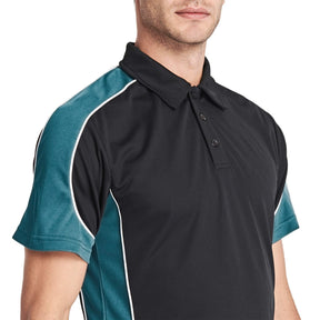 Men's Outdoor Golf Polo Short Sleeve 3 Button Quick Dry Casucal Pique Jersey Polo Shirts