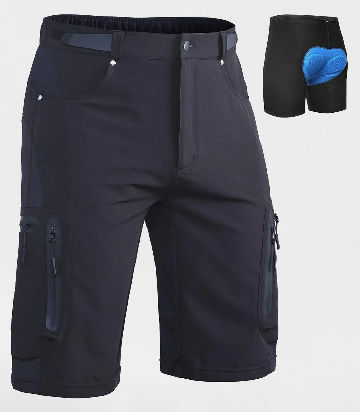 Shorts de VTT rembourrés pour hommes 01