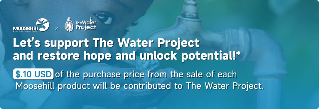 Moosehill supports The Water Project—donate and shop Moosehill apparel to make a difference.