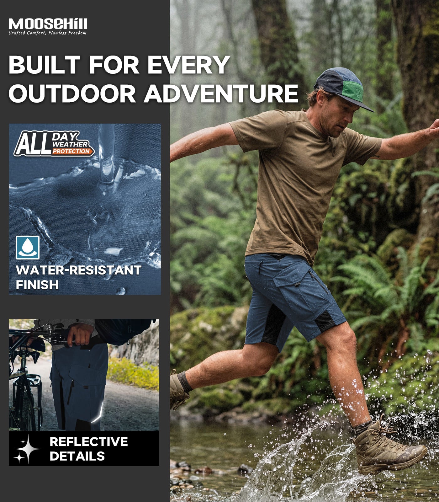 Men's Cargo Hiking Shorts - TrailPioneer M066